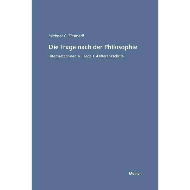 Die Frage nach der Philosophie