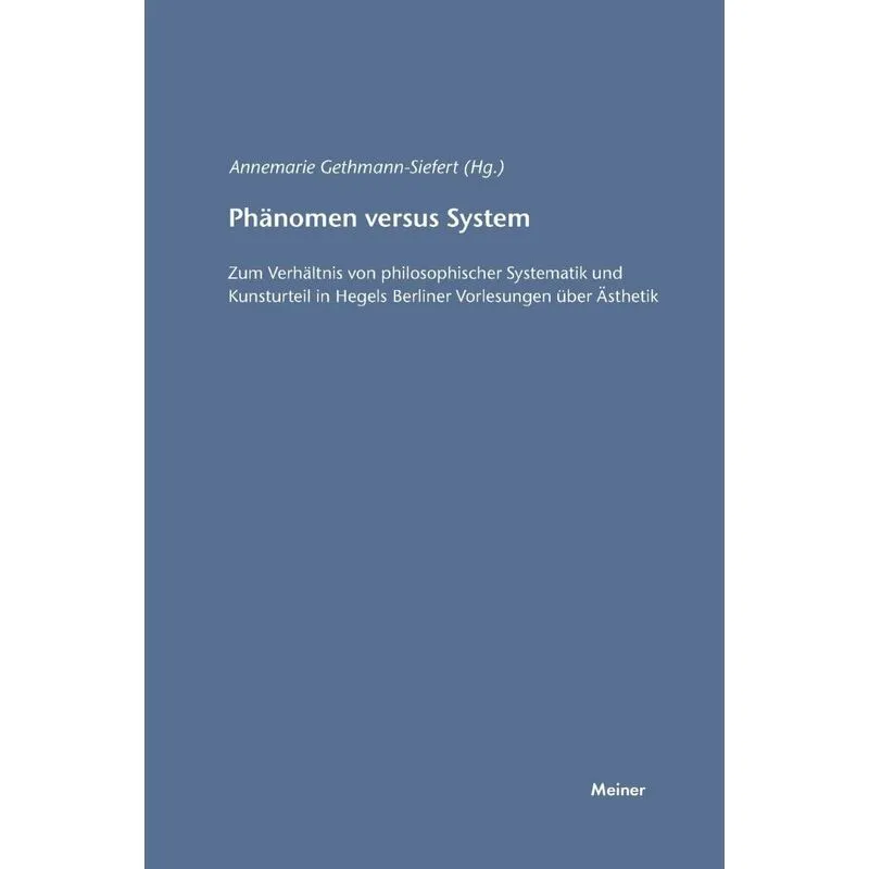 Phänomen versus System