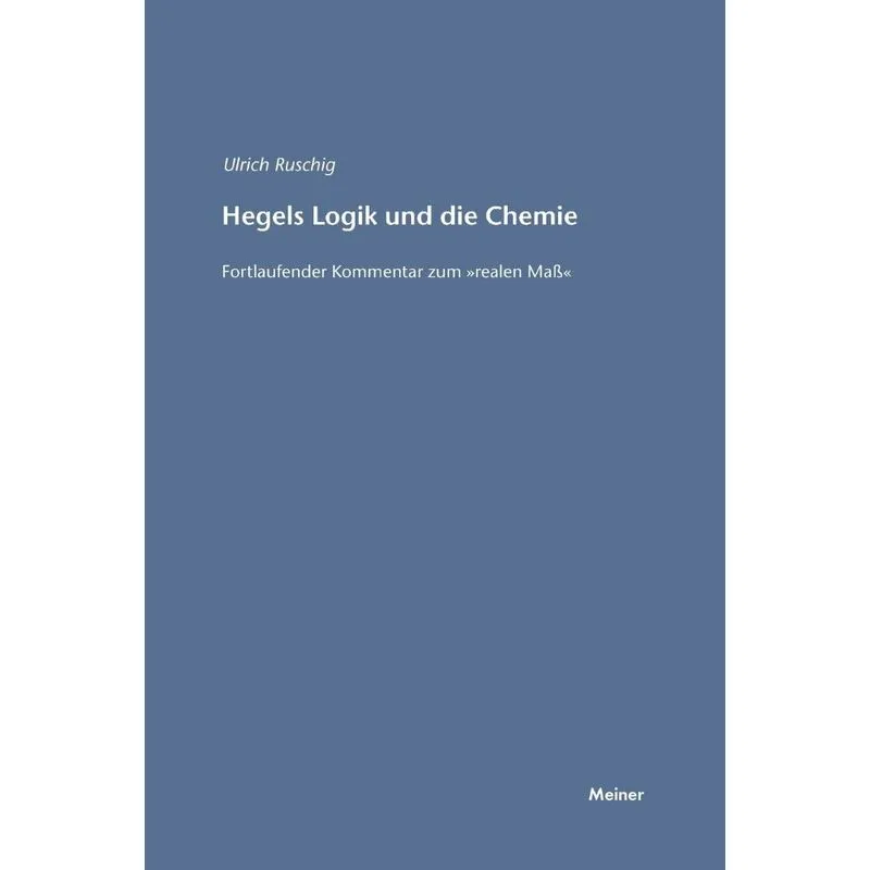Hegels Logik und die Chemie