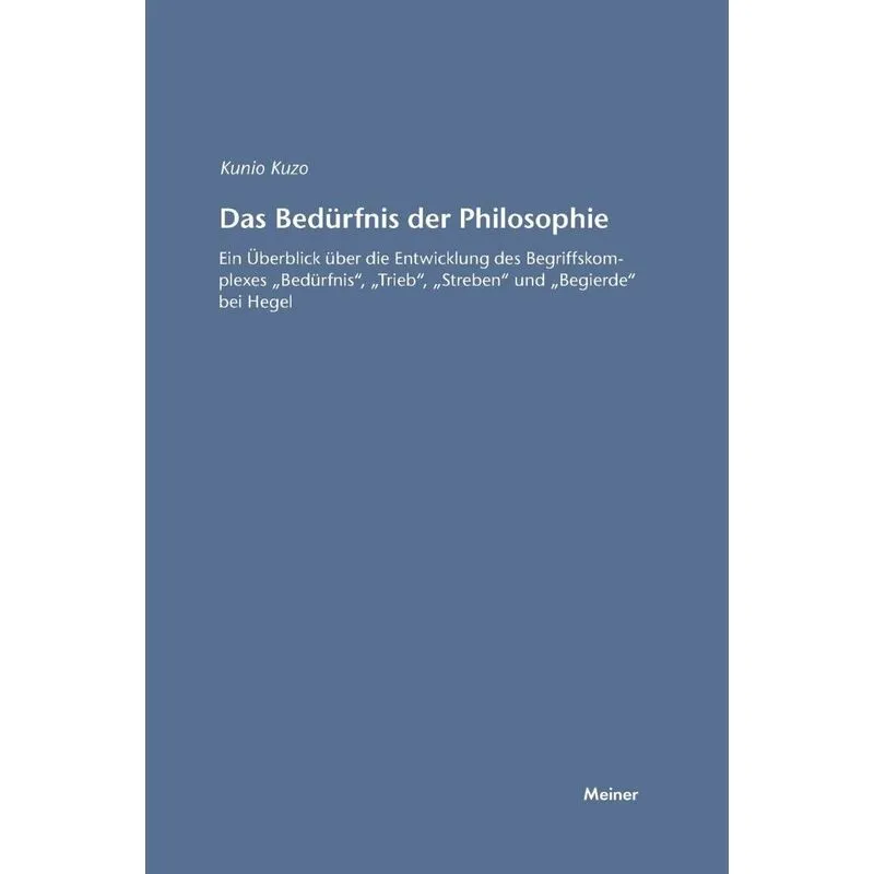 Das Bedürfnis der Philosophie