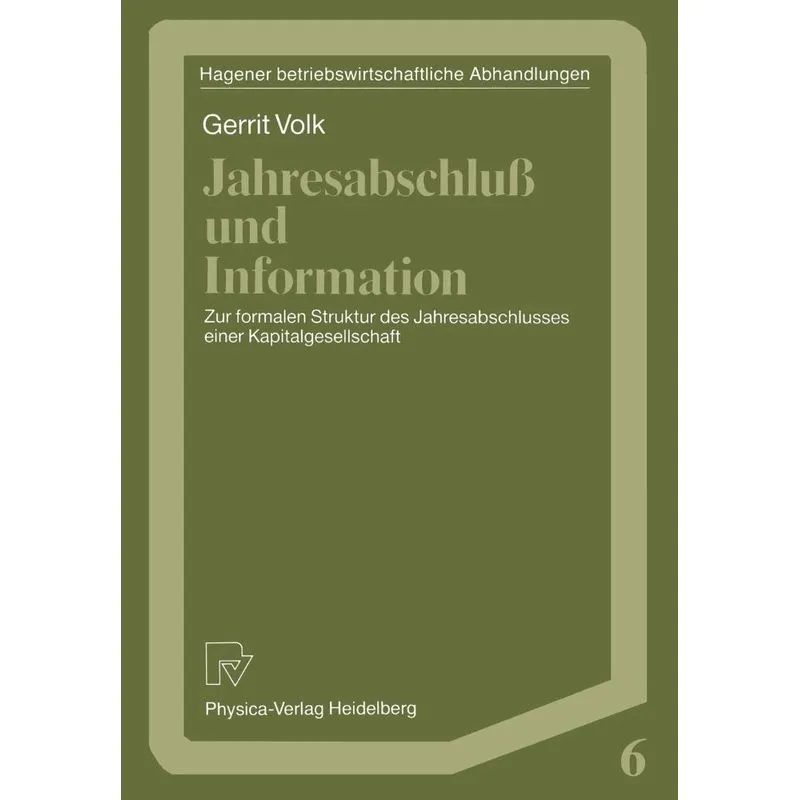 Jahresabschluß und Information