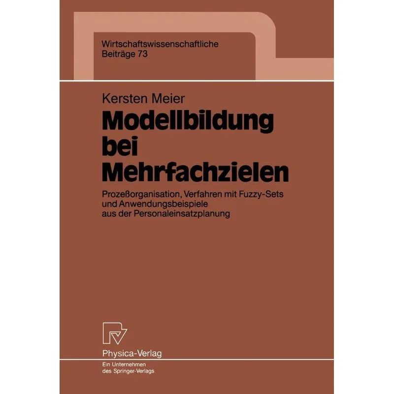 Modellbildung bei Mehrfachzielen