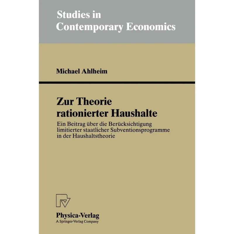 Zur Theorie rationierter Haushalte