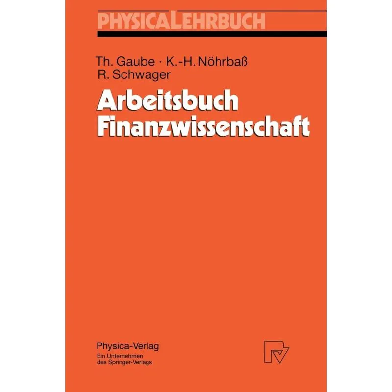 Arbeitsbuch Finanzwissenschaft