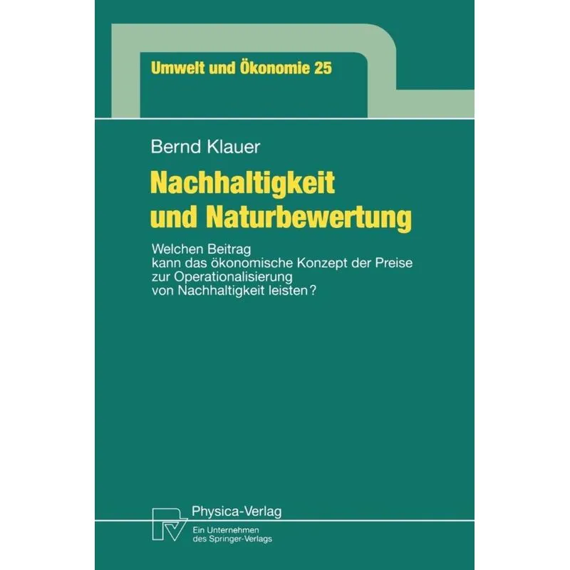 Nachhaltigkeit und Naturbewertung