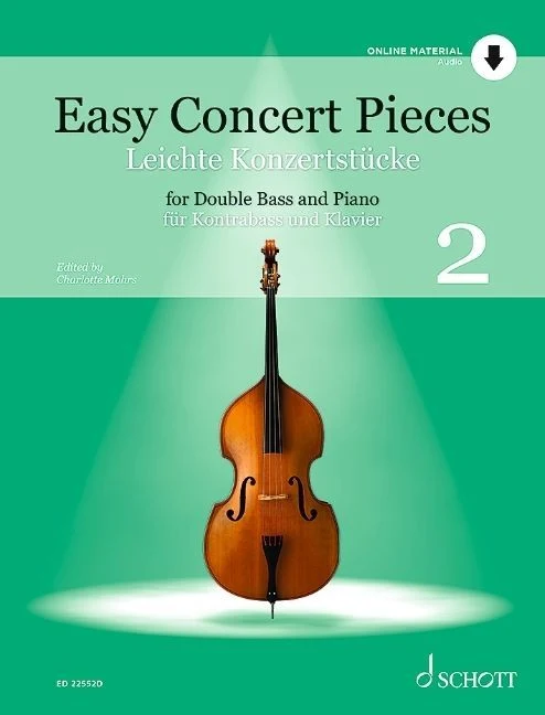 Leichte Konzertstücke Band 2. Kontrabass und Klavier.