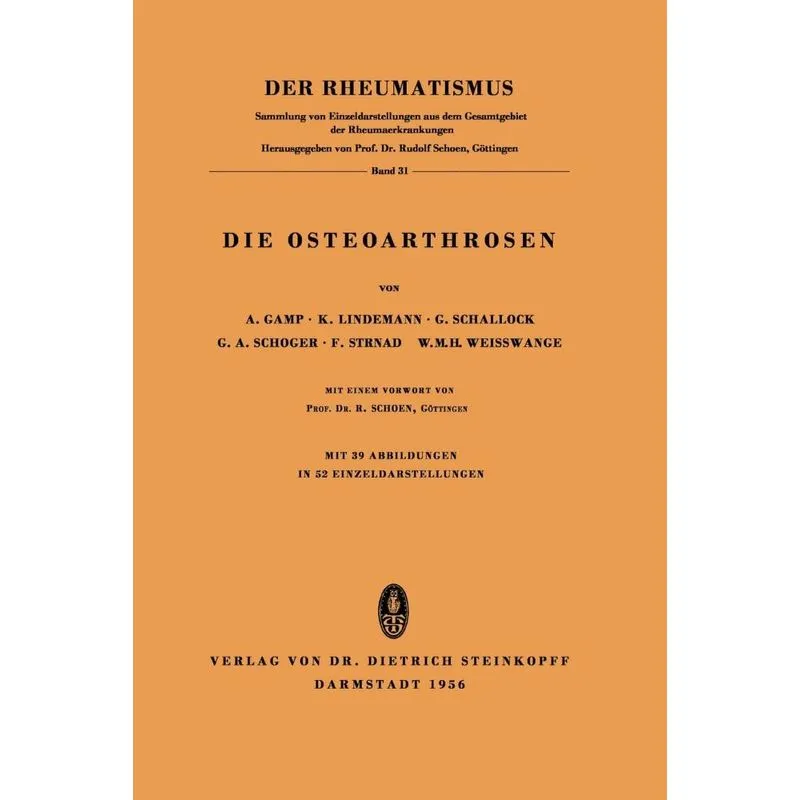Die Osteoarthrosen