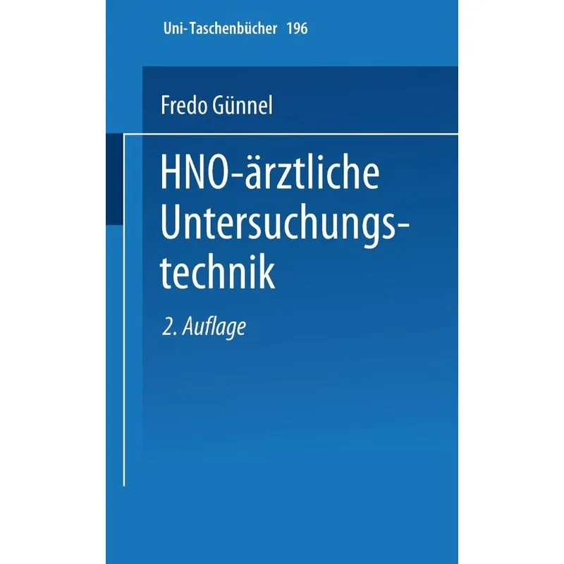Hno-Arztliche Untersuchungstechnik