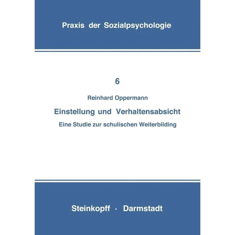 Einstellung und Verhaltensabsicht
