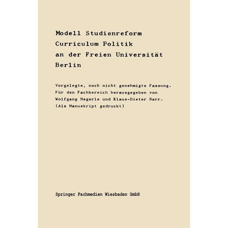 Modell Studienreform