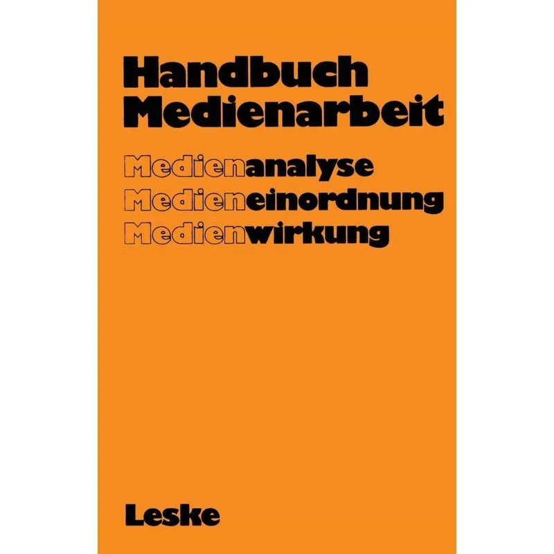 Handbuch Medienarbeit