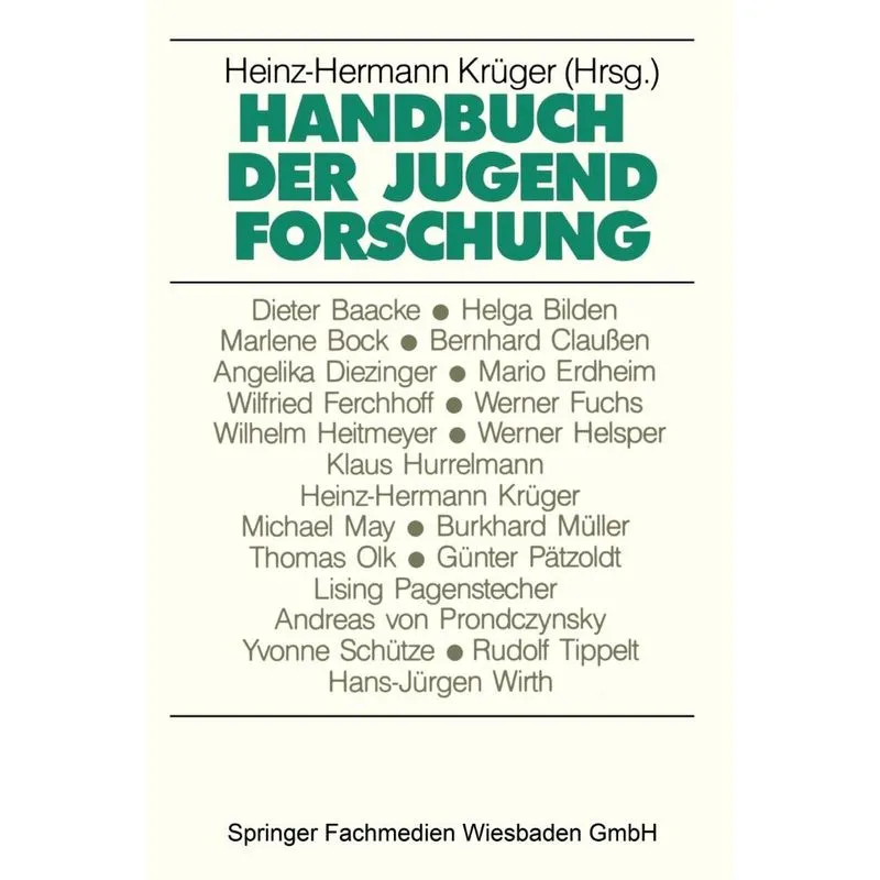Handbuch der Jugendforschung