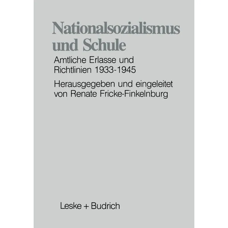 Nationalsozialismus und Schule