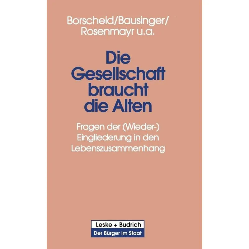 Die Gesellschaft Braucht Die Alten