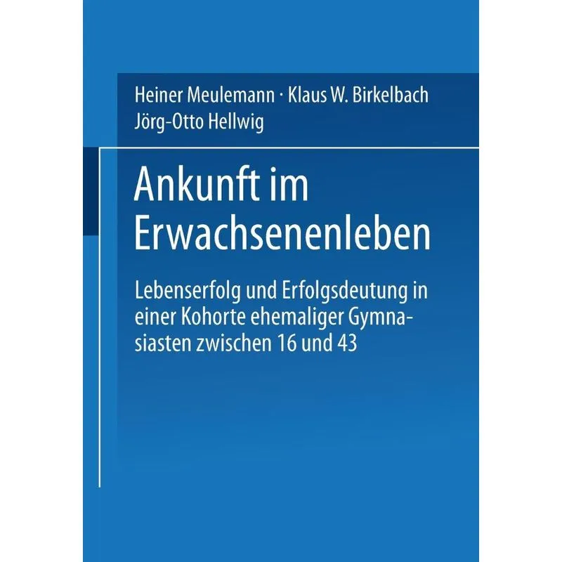 Ankunft im Erwachsenenleben