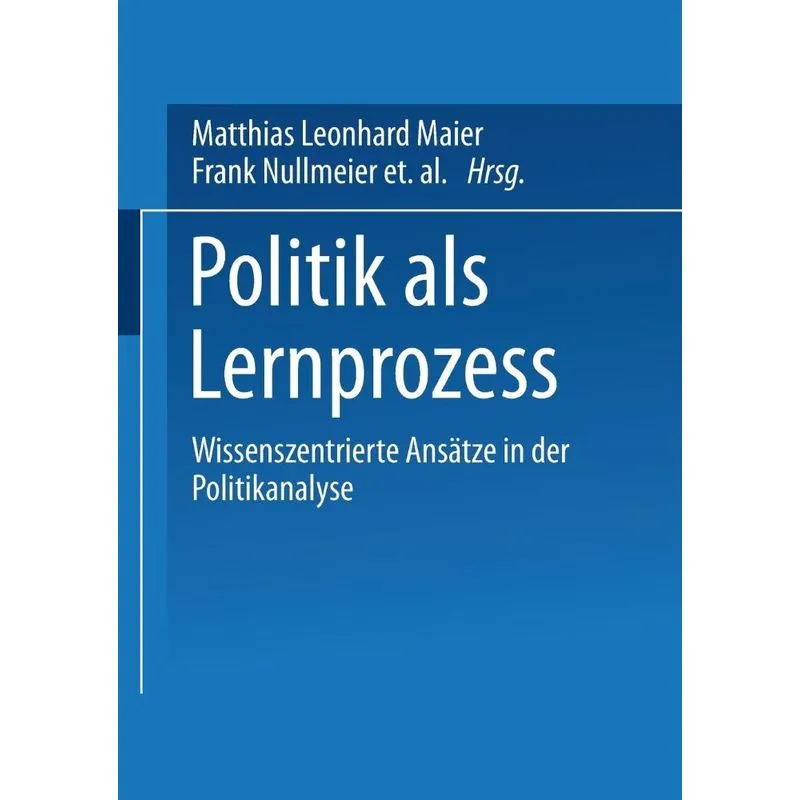 Politik ALS Lernprozess
