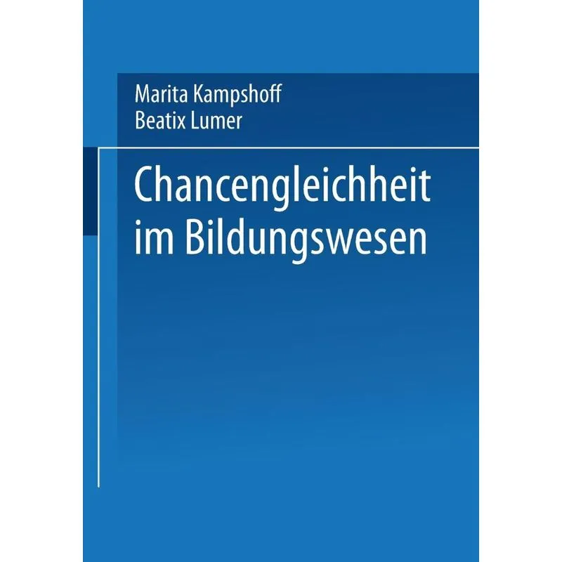 Chancengleichheit im Bildungswesen