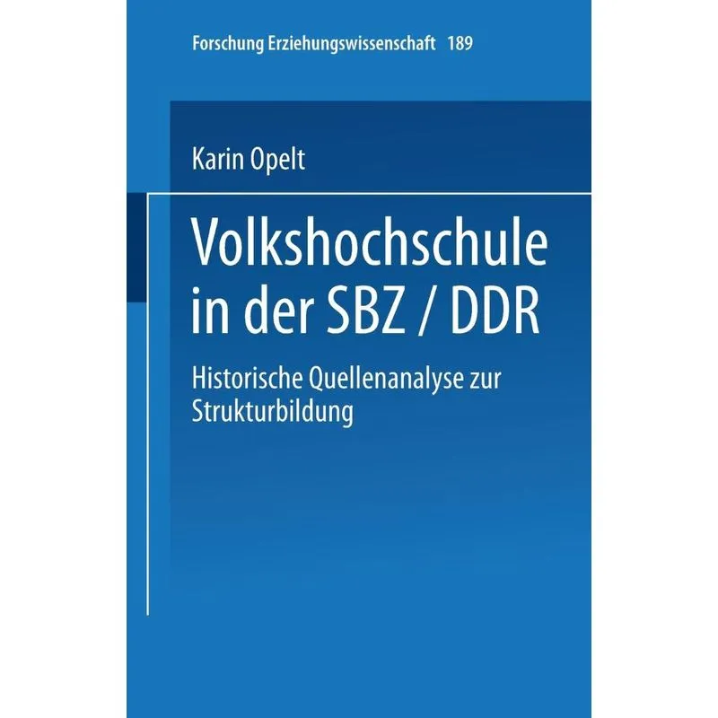 Volkshochschule in der SBZ/DDR