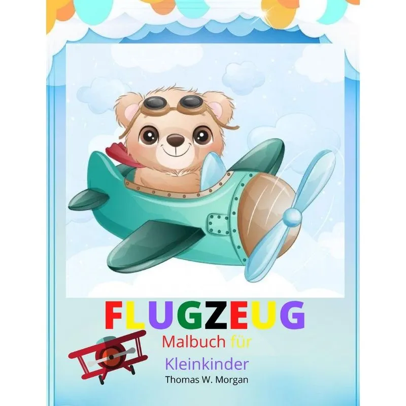 Flugzeug Malbuch für Kleinkinder