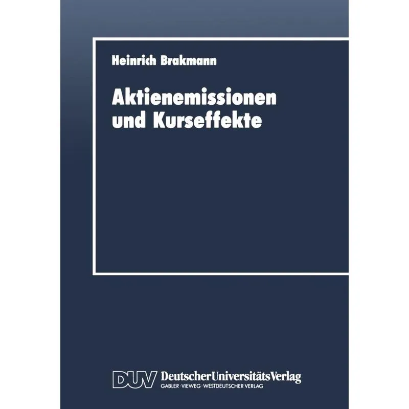 Aktienemissionen und Kurseffekte