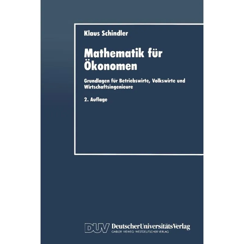 Mathematik Fur Okonomen
