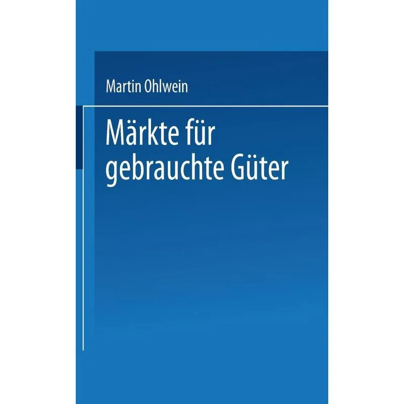 Märkte für gebrauchte Güter