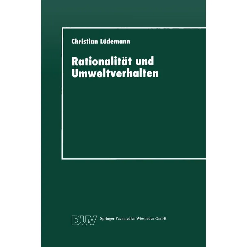 Rationalitat Und Umweltverhalten