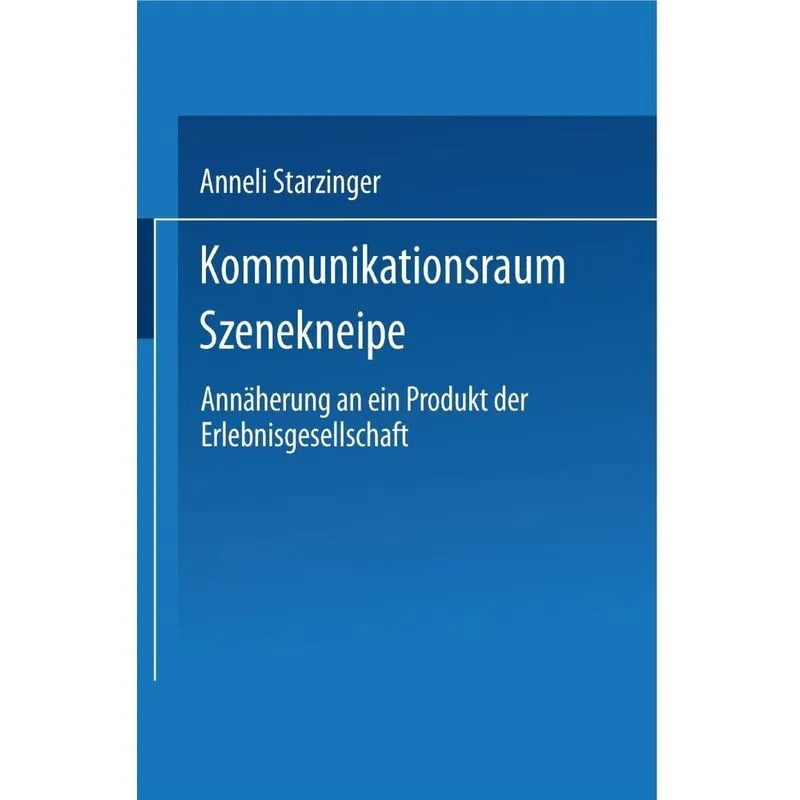 Kommunikationsraum Szenekneipe