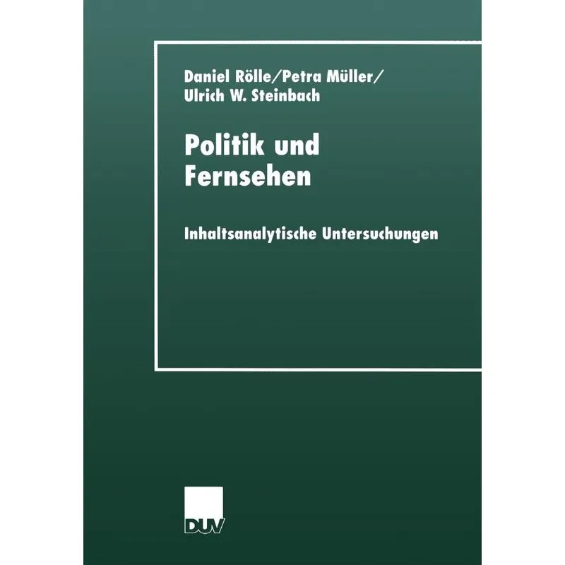 Politik Und Fernsehen