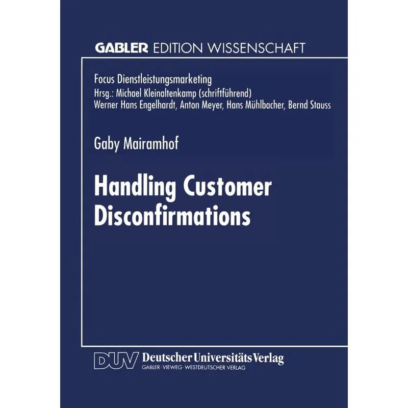 Handling Customer Disconfirmations