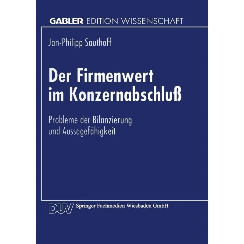 Der Firmenwert im Konzernabschluß