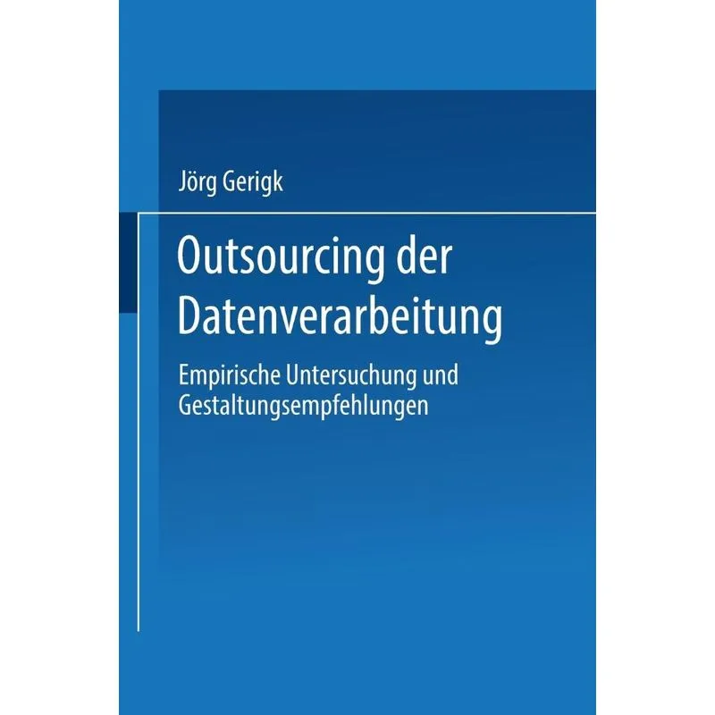 Outsourcing Der Datenverarbeitung