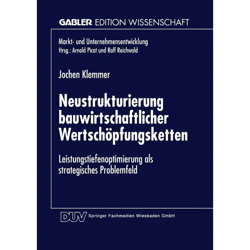 Neustrukturierung bauwirtschaftlicher Wertschöpfungsketten