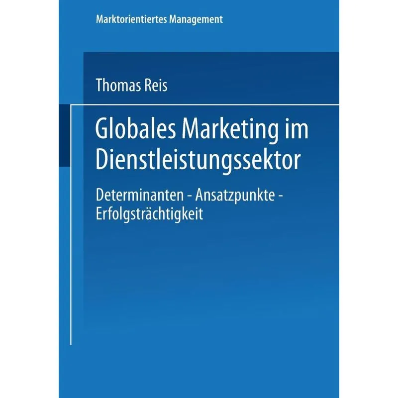 Globales Marketing im Dienstleistungssektor