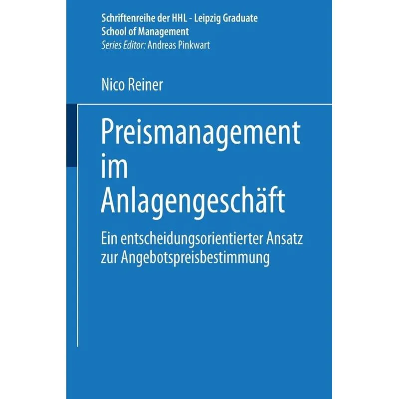 Preismanagement im Anlagengeschäft