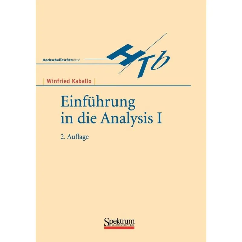 Einfuhrung in Die Analysis I