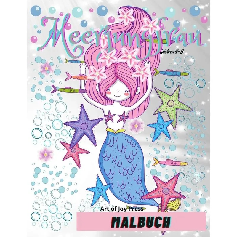 Meerjungfrau Malbuch Alter 4-8