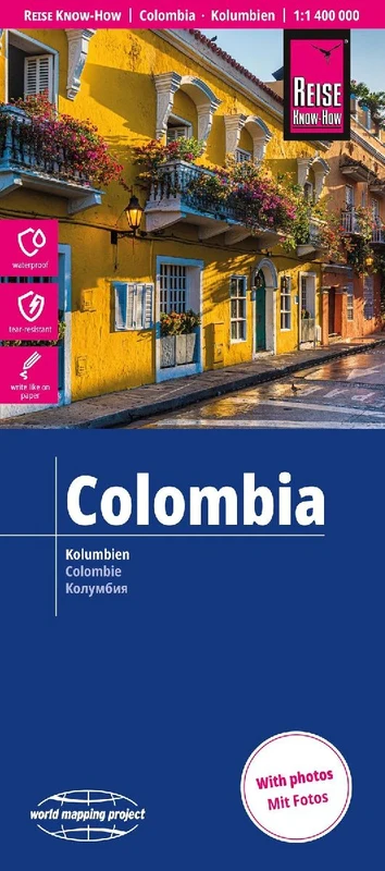 Reise Know-How Landkarte Kolumbien / Colombia (1:1.400.000)