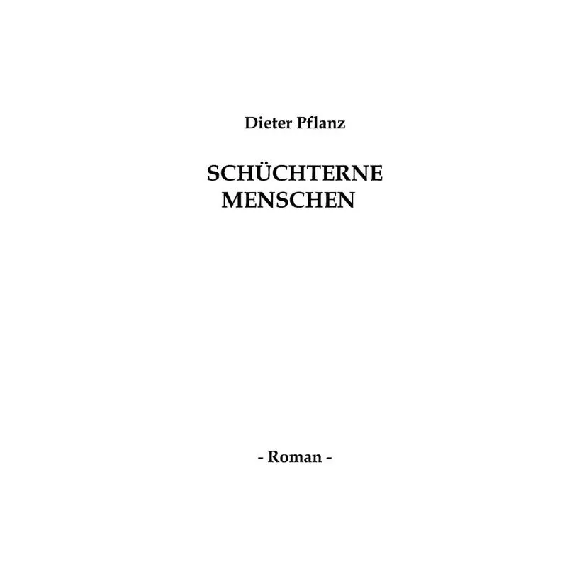 Schüchterne Menschen