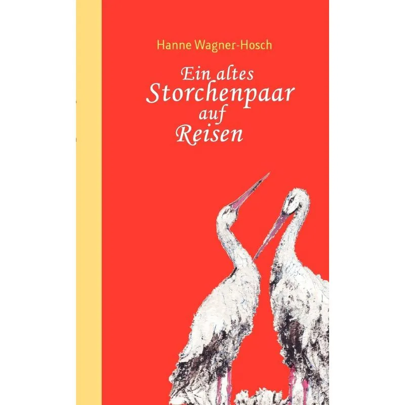 Ein Altes Storchenpaar Auf Reisen