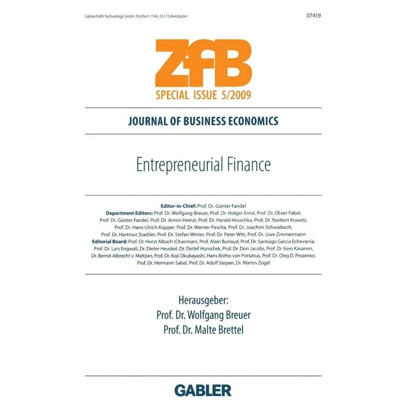 Entrepreneurial Finance