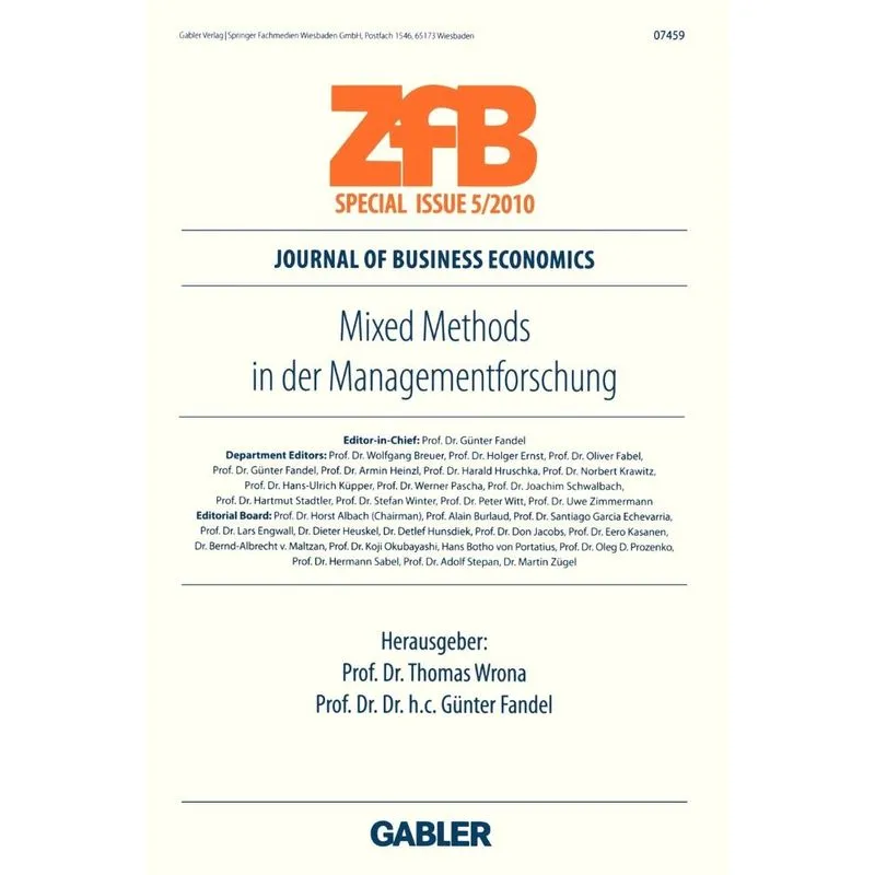 Mixed Methods in Der Managementforschung