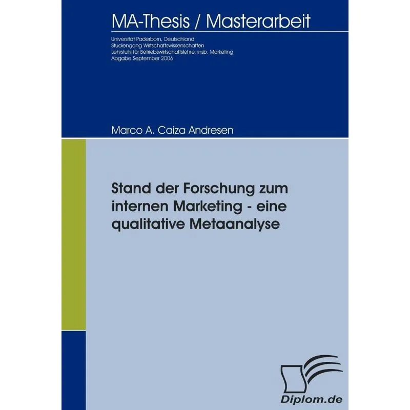Stand der Forschung zum internen Marketing