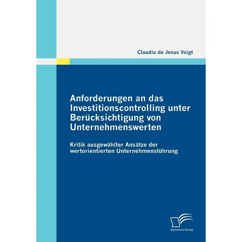 Anforderungen An Das Investitionscontrolling Unter Berücksi