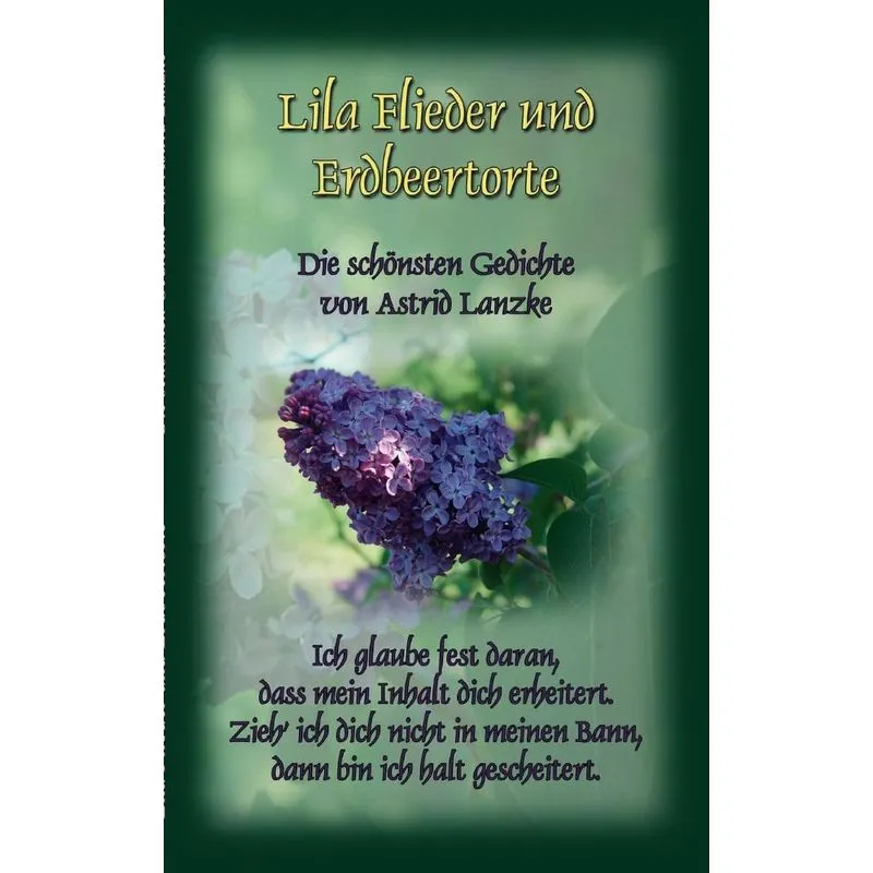 Lila Flieder und Erdbeertorte