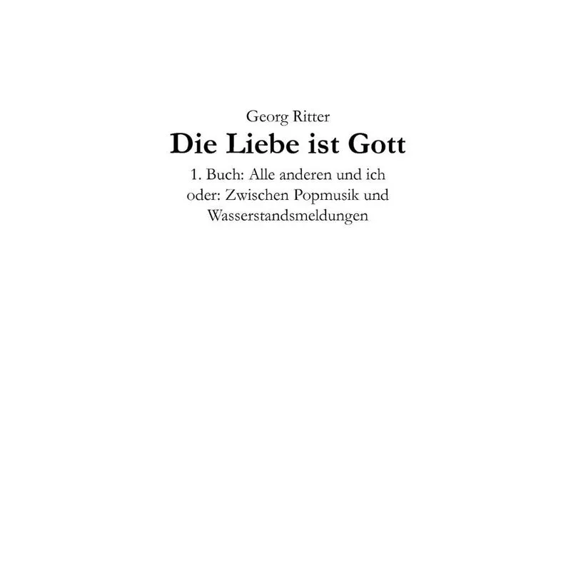 Die Liebe ist Gott
