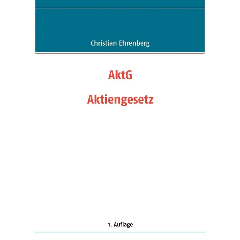 Aktiengesetz (aktg)