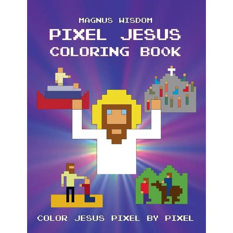 Pixel Jesus - Coloring Book