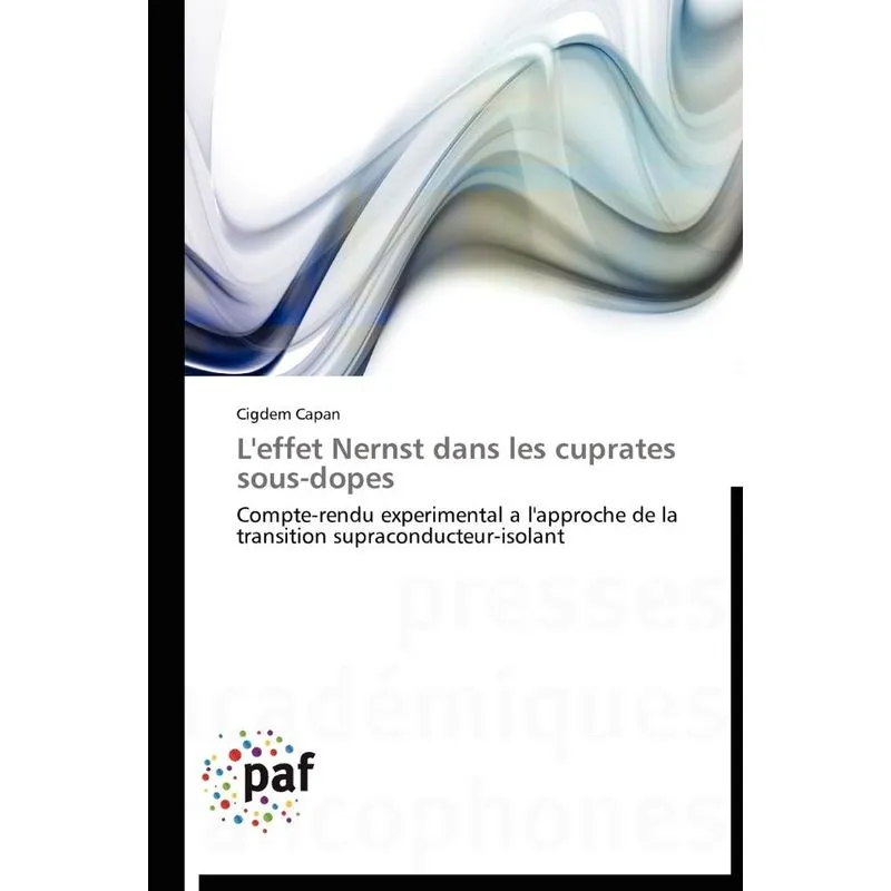 Leffet nernst dans les cuprates sous-dopes