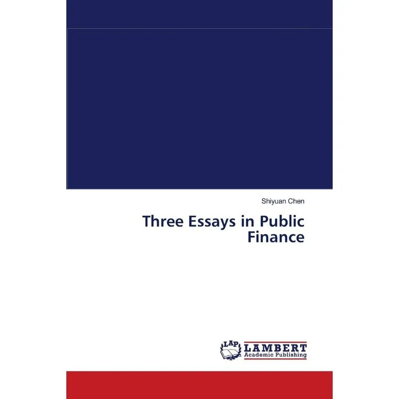Three Essays in Public Finance